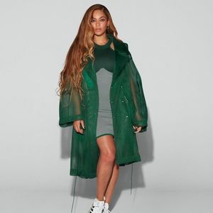 Ivy park and adidas green mesh jacket